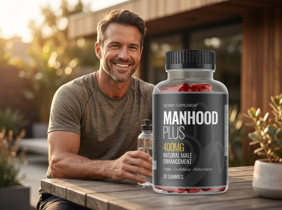 Homme épanoui et en forme avec Manhood Plus Gummies